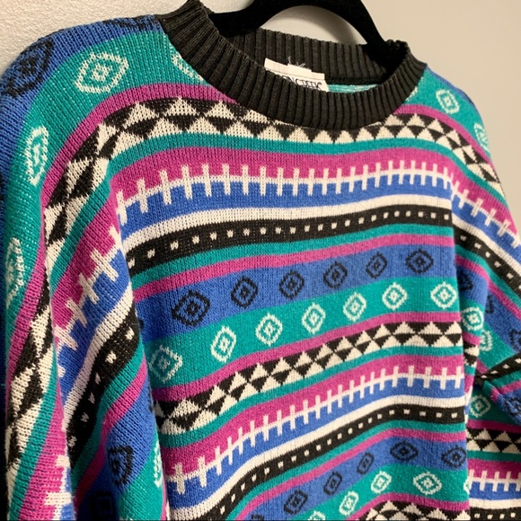 Retro Sweater Made in USA Cotton Large Women’s - Picture 2 of 8